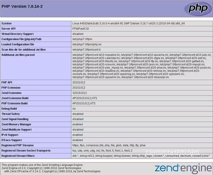 lemp installation on debian 9 stretch with php 7