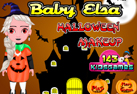 เกมส์แต่งหน้า เกมแต่งหน้าเอลซาวันฮัลโลวีน Baby Elsa Halloween Makeup